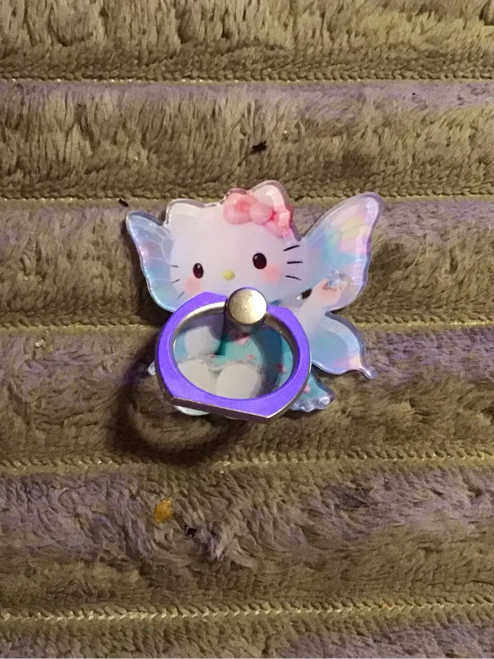 Sanrio Hello Kitty Fairy Ring Holder - Pastel Pink, Blue & Iridescent